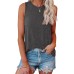 Kitikura 2024 Womens Fashion Tank Tops Crewneck Loose Fit Basic y2k Going Out Clothes Casual Summer Sleeveless Shirts